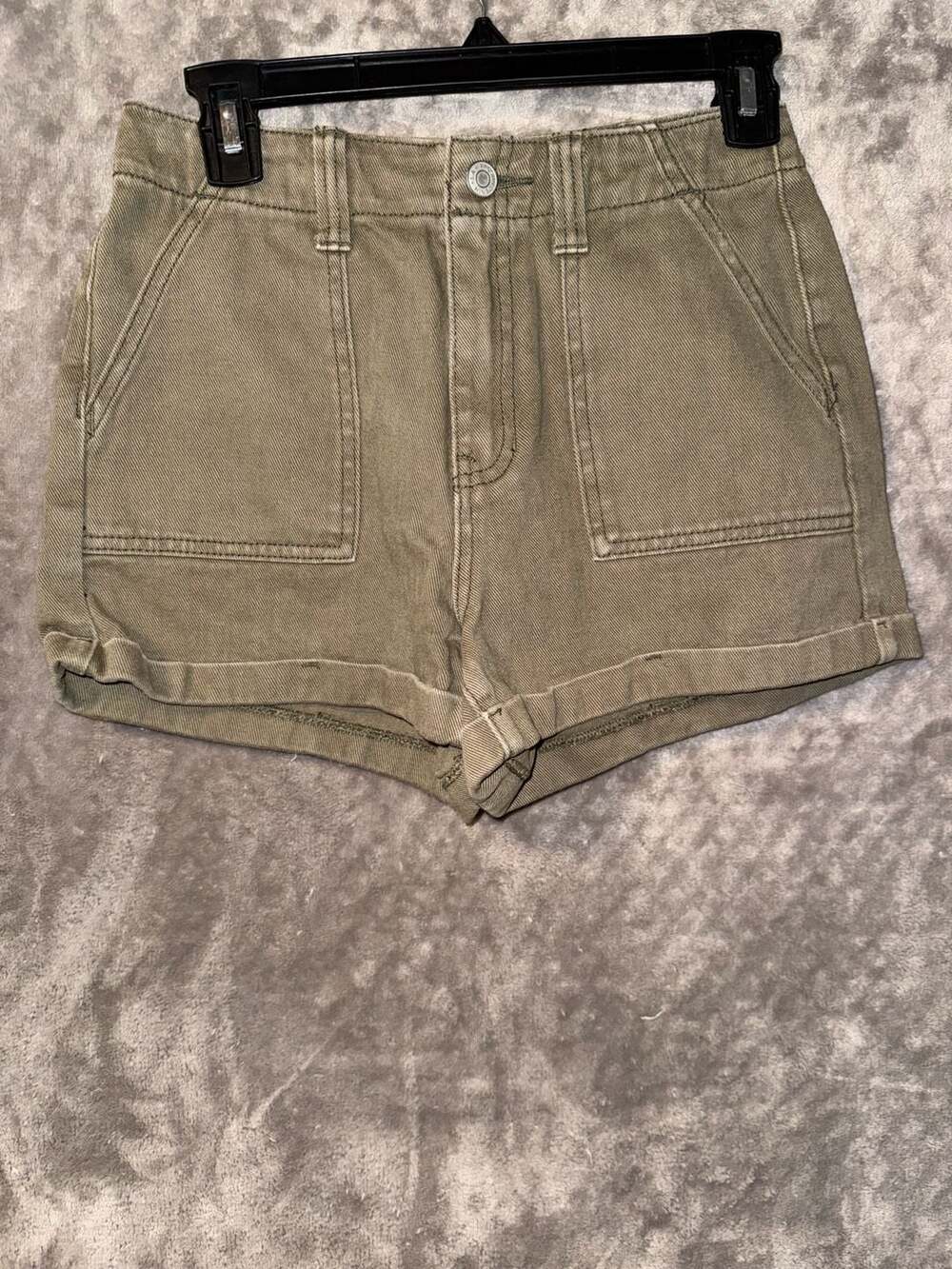 PacSun Los Angeles Olive Green Mom Shorts Size 25